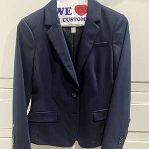Banana Republic Dark Blue Women's Blazer, WOOL. Have matching pants for FREE.